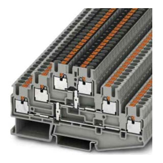 Phoenix Contact Bornes de passage 0,14-4 mm², 5,2 mm, gris PT 2,5-3PV