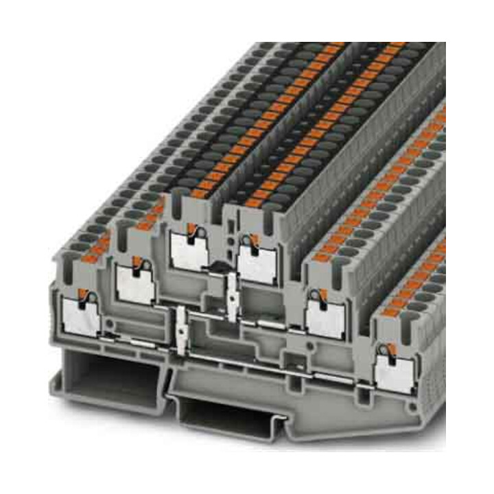 Phoenix Contact Bornes de passage 0,14-4 mm², 5,2 mm, gris PT 2,5-3PV