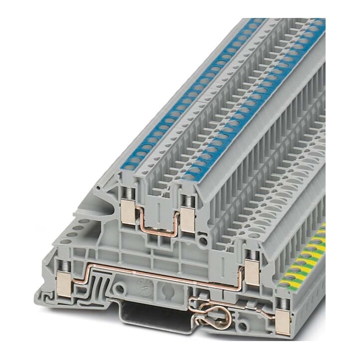 Phoenix Contact Bornes d'installation étage 0, 2-4mm² 5,2mm gr UTI 2,5-PE/L/N