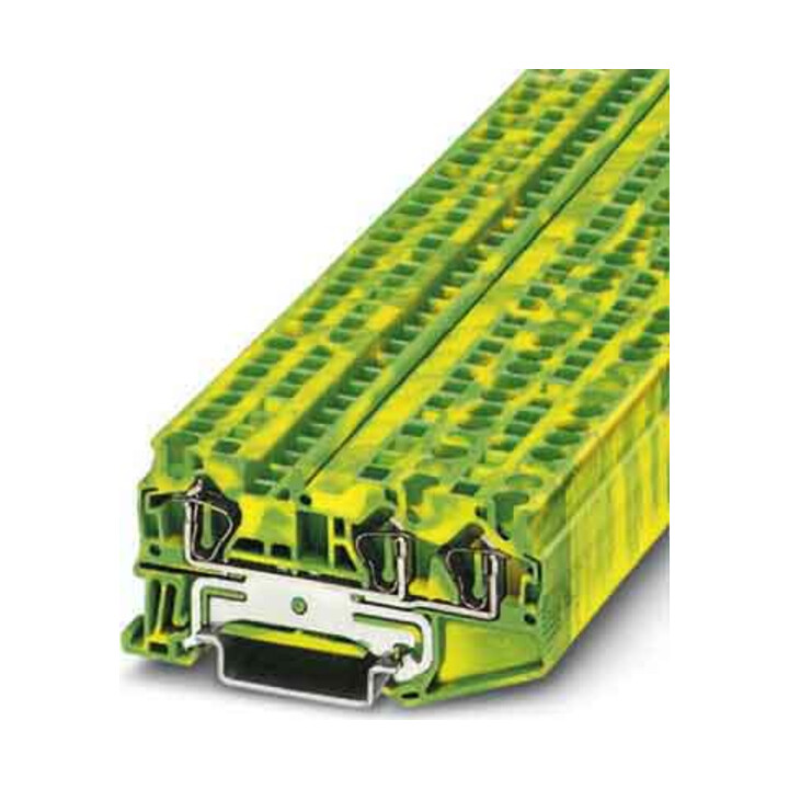 Phoenix Contact Bornier de passage 0,08-6 mm² vert-jaune ST 4-TWIN-PE