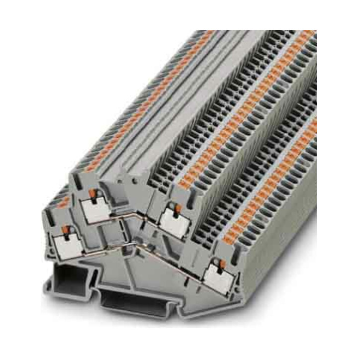 Phoenix Contact Bornier de passage 0,14-4 mm², 5,2 mm, gris PTTBS 2,5