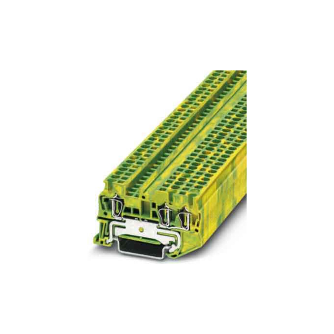 Phoenix Contact Bornier de terre 0,08-4 mm² vert-jaune ST 2,5-TWIN-PE