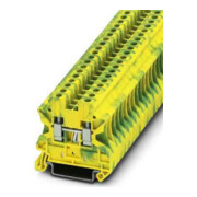 Phoenix Contact Bornier de terre 0,14-6 mm² vert-jaune UT 4-PE-4