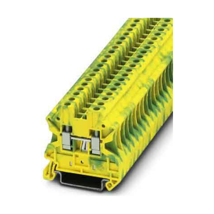 Phoenix Contact Bornier de terre 0,14-6 mm² vert-jaune UT 4-PE