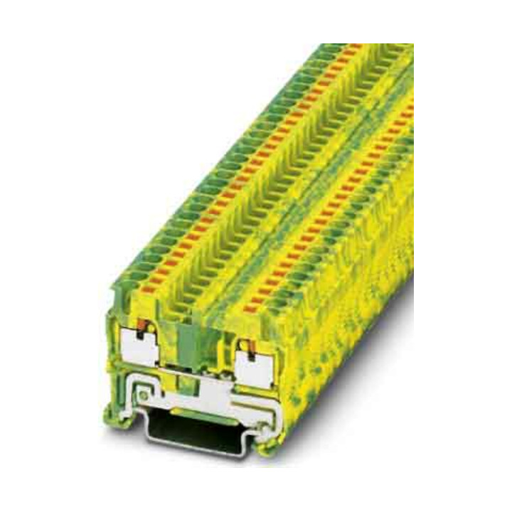 Phoenix Contact Bornier de terre 5,2 mm, vert-jaune PT 2,5-PE