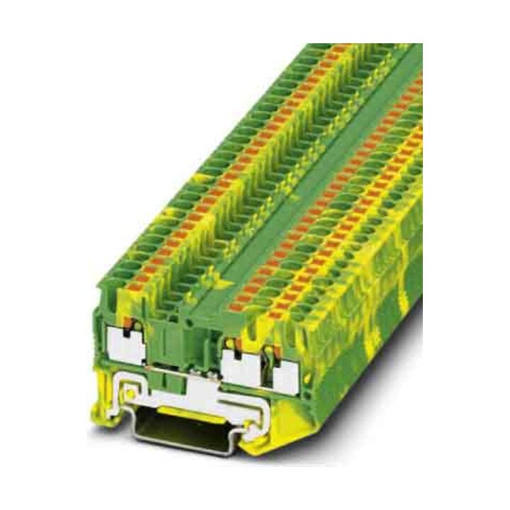 Phoenix Contact Bornier de terre 5,2 mm, vert-jaune PT 2,5-TWIN-PE
