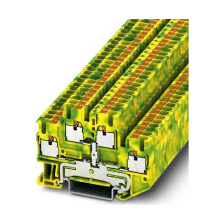 Phoenix Contact Bornier de terre 5,2 mm, vert-jaune PTTB 2,5-PE