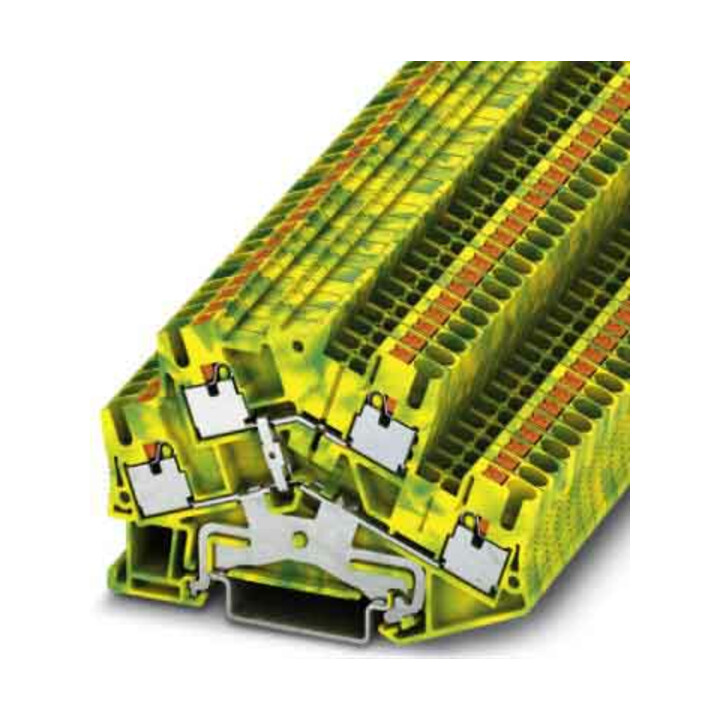 Phoenix Contact Bornier de terre 5,2 mm, vert-jaune PTTBS 2,5-PE