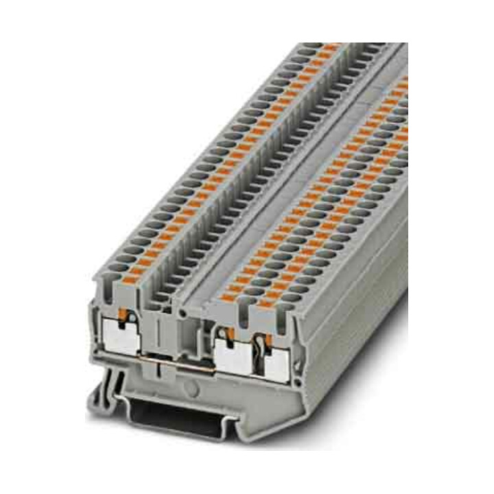Phoenix Contact Borniers de connexion en ligne 0,14-4 mm², 5,2 mm, gris PT 2,5-TWIN