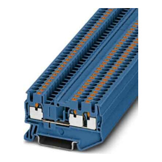 Phoenix Contact Borniers de passage 0,14-4 mm², 5,2 mm, bleu PT 2,5-TWIN BU