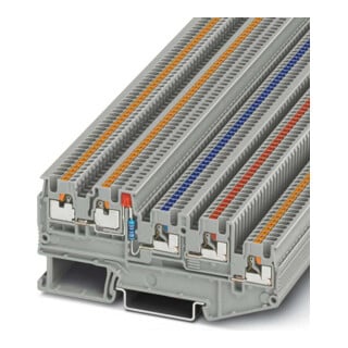 Phoenix Contact Borniers initiateurs/actionneurs 0,14-1,5 mm², gris PTIO1,5/S/4-LED 24RD