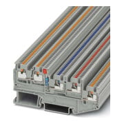 Phoenix Contact Borniers initiateurs/actionneurs 0,14-1,5 mm², gris PTIO1,5/S/4-LED 24RD-1