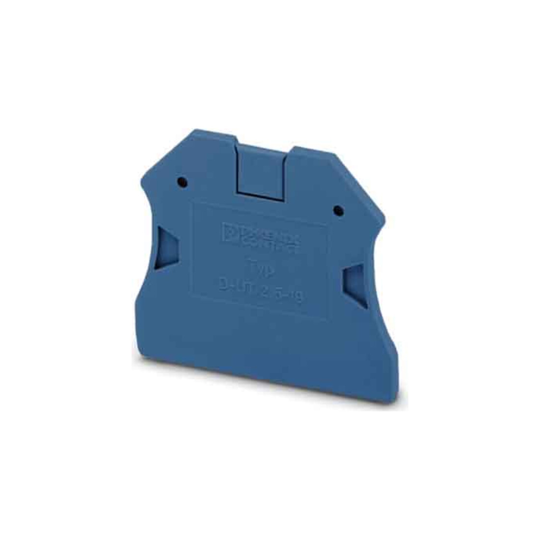 Phoenix Contact Capuchon de finition 48×2,2×48,4 mm, bleu D-UT 2,5/10 BU