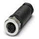 Phoenix Contact Connecteur 4 pôles Bu/ger M12 SACC-M12FS, 1696439