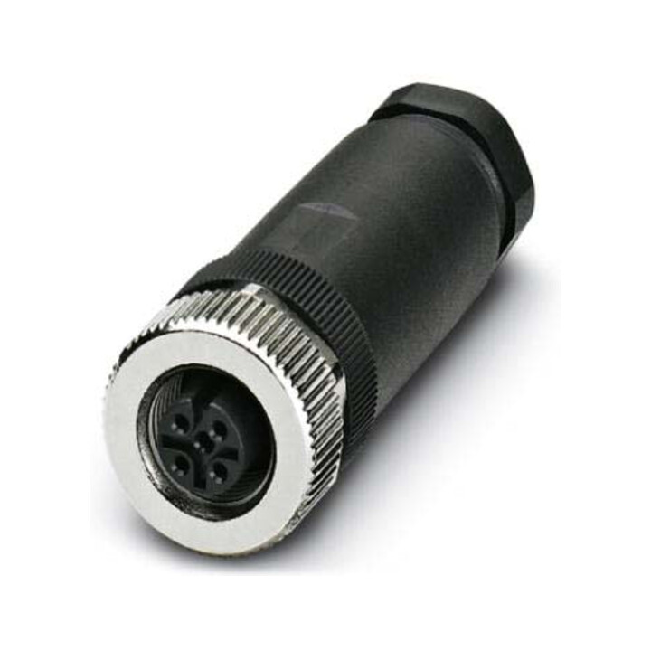 Phoenix Contact Connecteur 4 pôles Bu/ger M12 SACC-M12FS, 1696439