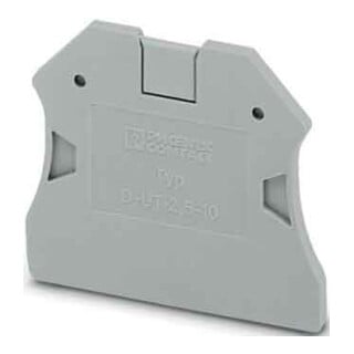 Phoenix Contact Couvercle de fin de ligne 47,7×2,2×48,4mm gris D-UT 2,5/10