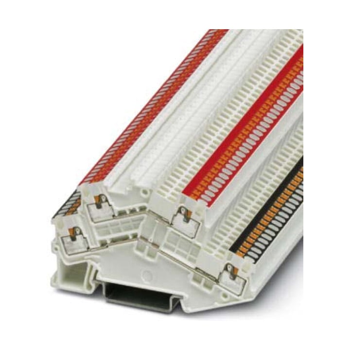 Phoenix Contact Doppelstock-Klemme 0, 14-1, 5qmm, weiß PTTBS1, 5SWH/U-BKO-RD