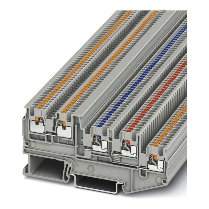 Phoenix Contact Initiatoren-/Aktorenklemme 0,14-1,5qmm, grau PTIO1,5/S/4-LED 24GN