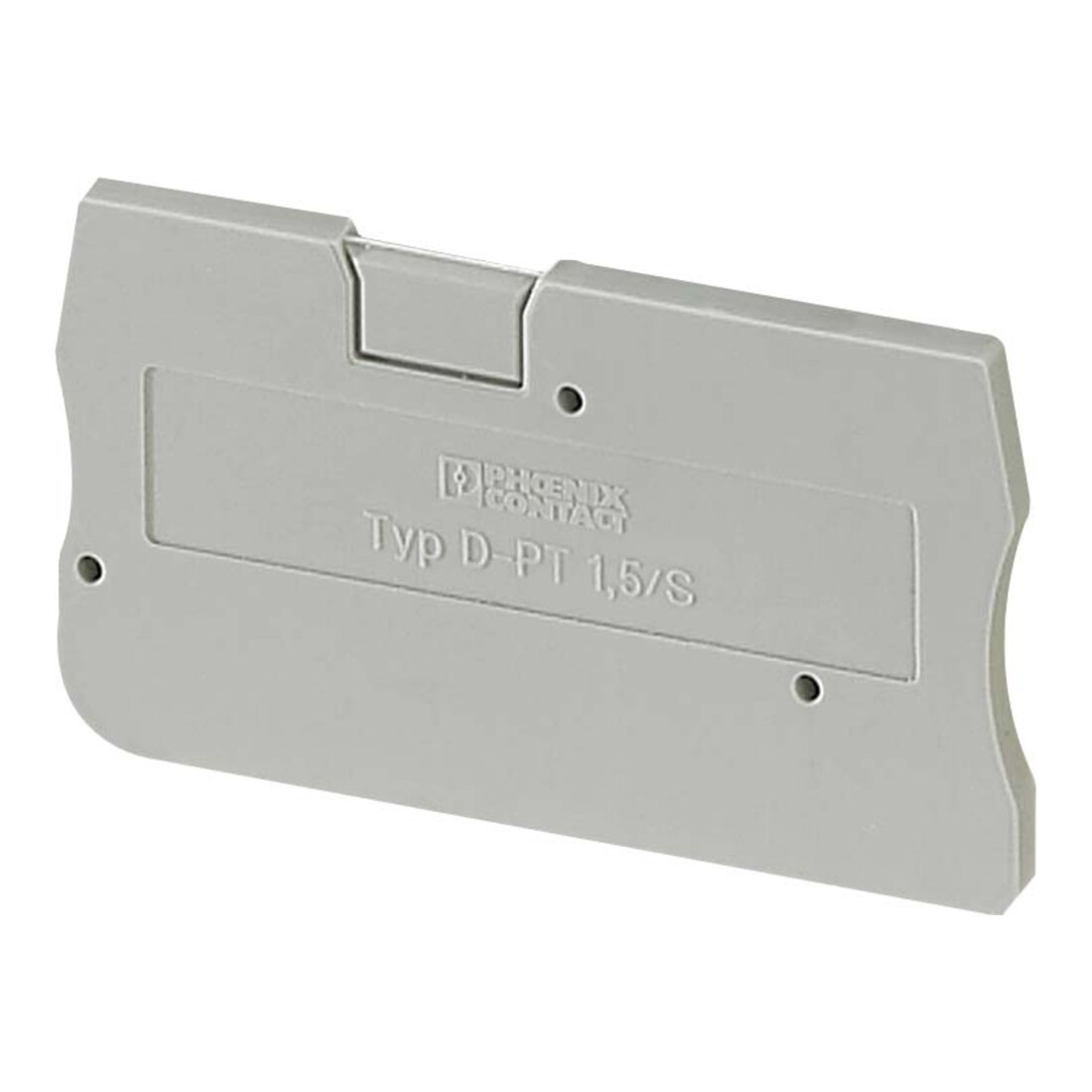 Phoenix Contact Plaque de terminaison gr 45×2,2×24,3mm D-PT 1,5/S