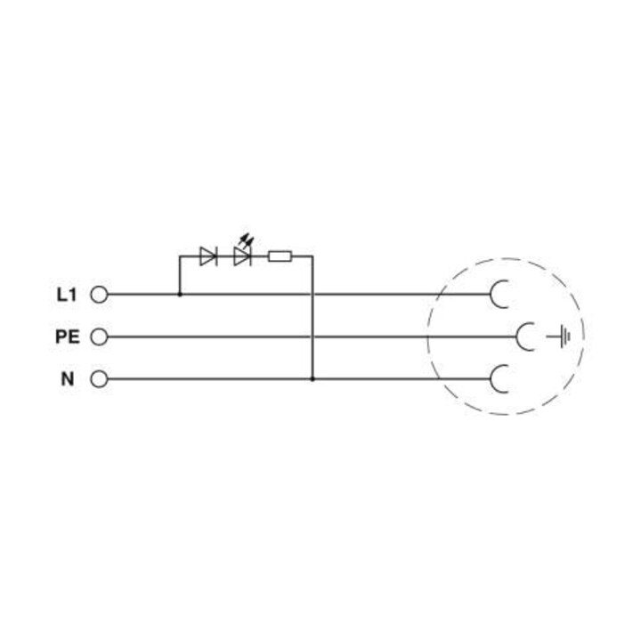 Phoenix Contact Prise encastrable Type CF EO-CF/UT/LED