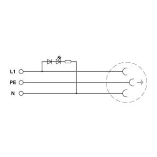 Phoenix Contact Prise encastrée type CF EO-CF/PT/LED