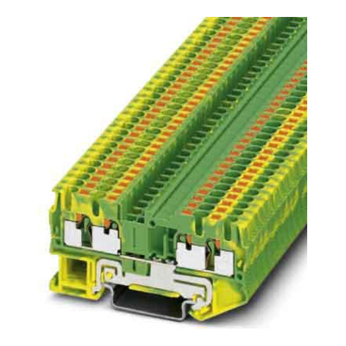 Phoenix Contact Schutzleiter-Reihenklemme 5, 2 mm, grün-gelb PT 2, 5-QUATTRO-PE