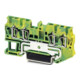 Phoenix Contact Schutzleiterklemme 0, 08-4qmm gn-ge ST 2, 5-QUATTRO-PE