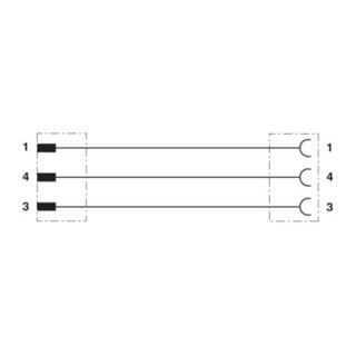 Phoenix Contact Sensor-/Aktor-Kabel 3-pol. RAL7021 5m SAC-3P-M 8M