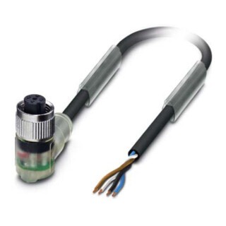 Phoenix Contact Sensor-Aktor-Kabel M12 gew., 4p., 5m SAC4P5,0PVC/M12FR-3L