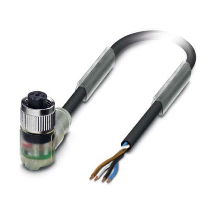 Phoenix Contact Sensor-Aktor-Kabel M12 gewinkelt,4p.,5m SAC4P5,0PUR/M12FR-3L