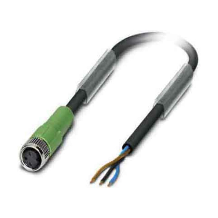Phoenix Contact Sensor-Kabel, Buchse M8 gerade,3p.,5m SAC3P-5,0-PUR/M8FS