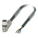 Phoenix Contact Sensor-Kabel, Buchse M8 gewinkelte,3p.,5m SAC3P5,0-PUR/M8FR-2L-1