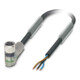 Phoenix Contact Sensor-Kabel, Buchse M8 gewinkelte,3p.,5m SAC3P5,0-PUR/M8FR-2L