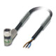 Phoenix Contact Sensor-Kabel, Buchse M8 gewinkelte,3p.,5m SAC3P5,0-PUR/M8FR-2L-3