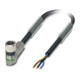 Phoenix Contact Sensor-Kabel, Buchse M8 gewinkelte,3p.,5m SAC3P5,0-PUR/M8FR-2L