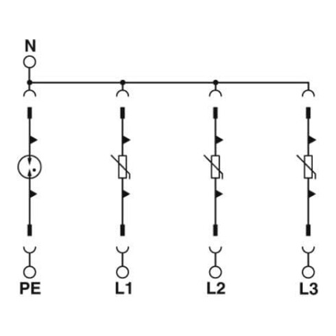 Phoenix Contact Überspannungsableiter Typ 2 VAL-SEC-T2-3S-350/40