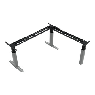 Pi&egrave;tement &agrave; r&eacute;glage en hauteur &eacute;lectrique STIER pour bureau d'angle 501-23