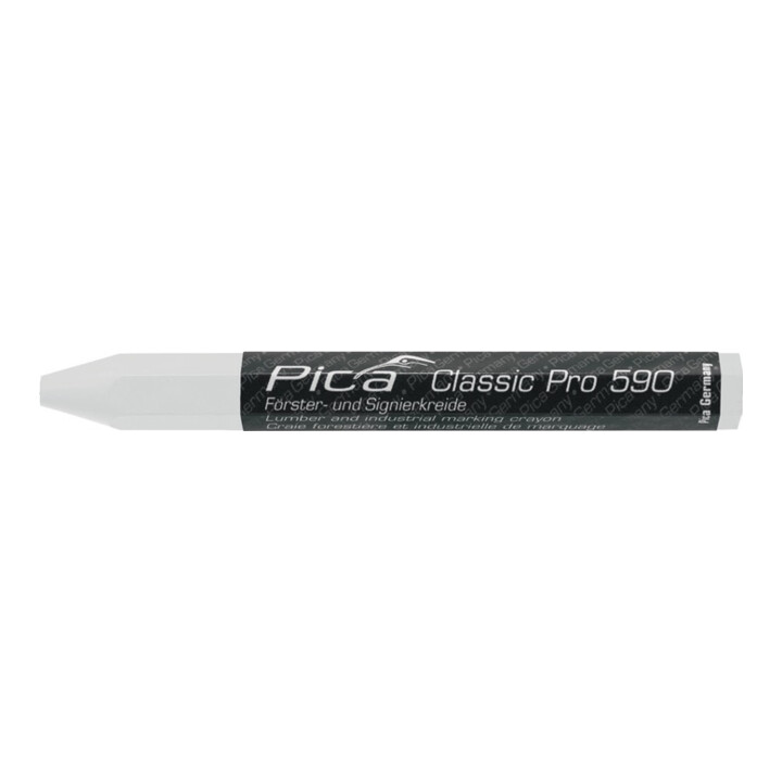 Pica Förster-/Signierkreide weiß papiert Schachtel mit 12 St. Classic PRO 590