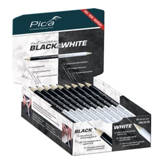 Pica Marker Pen L.24 cm 3 aiguisé à plat des deux côtés pour des surfaces lisses