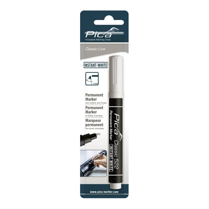 Pica Marqueur permanent INSTANT WHITE 1-4 mm blanc indélébile