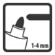 Pica Permanent Marker 520/41 blau 1-4mm