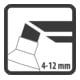 Pica Permanent Marker XXL 4-12mm schwarz 528/46