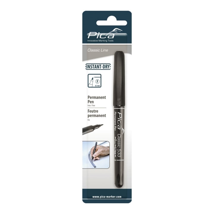 Pica Permanent Pen F 0,7 mm noir indélébile