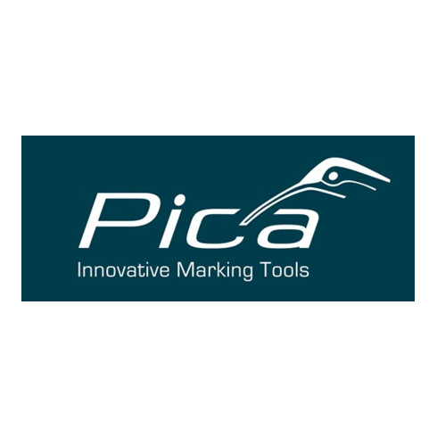 Pica Permanentmarker Classic INSTANT WHITE rot Strich-B.1-4mm Rundspitze