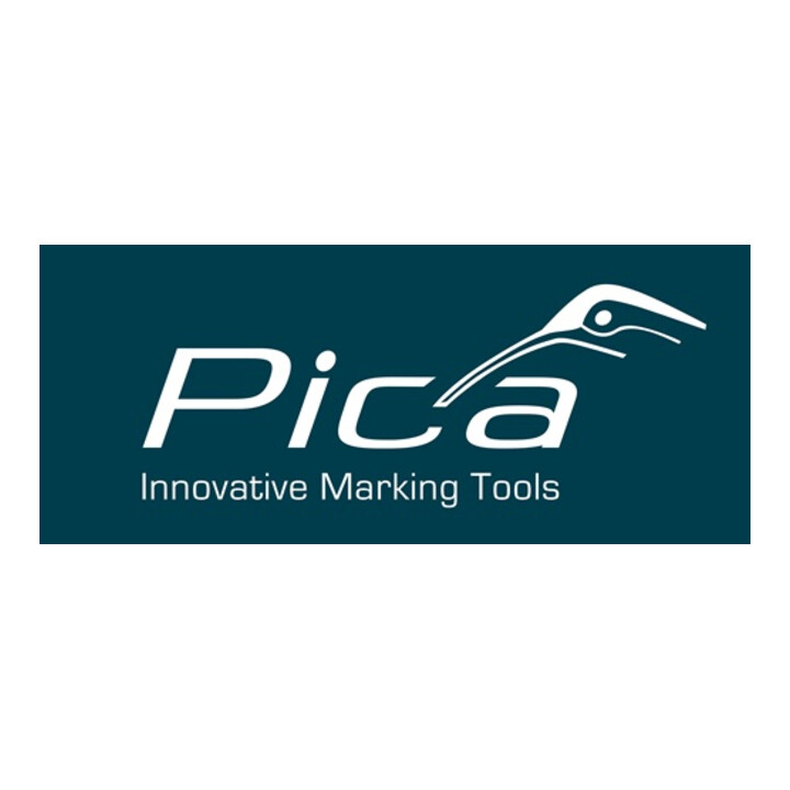 Pica Permanentmarker Classic INSTANT WHITE rot Strich-B.2-6mm Keilspitze
