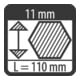 Pica Signierkreide ECO 11 x 110mm blau