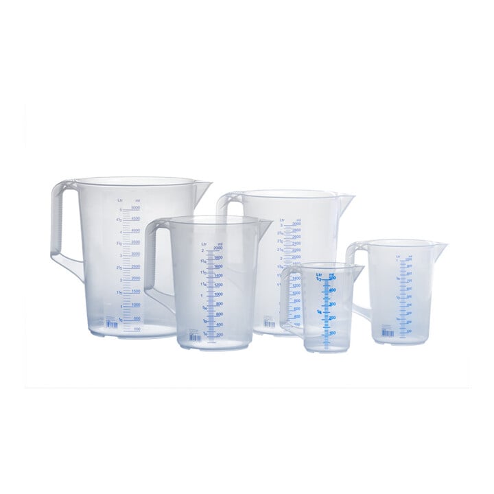 Pichet doseur 500 ml polypropylène transparent D90xH135 mm HÜNERSDORFF