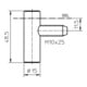 Pièce de cadre V 8000 WF WF U STA cadres en acier nickelé 3 pièces Charnière de montage ultérieur-4