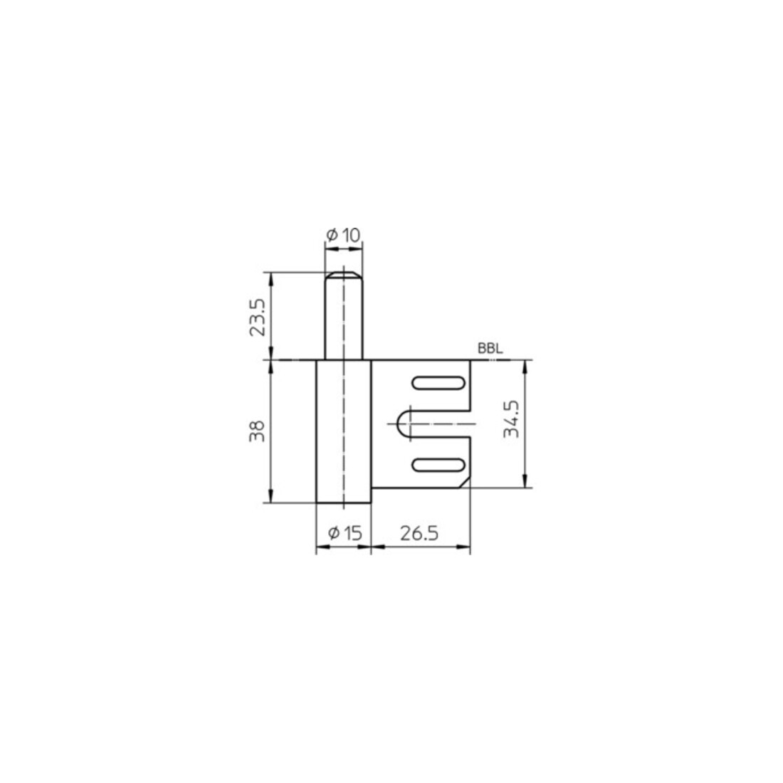 Pièce de cadre V 8100 WF STA vern.2 cadres en acier vern.2 pièces Stand.