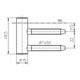 Pièce de dormant V 4400 WF STA nick. 3 parties huisserie bois stand.-4